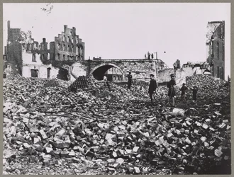 De ruïnes van Richmond, Virginia, 1865